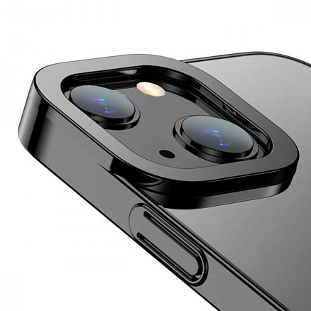 Чехол для iPhone 13 силиконовый Baseus Glitter черный